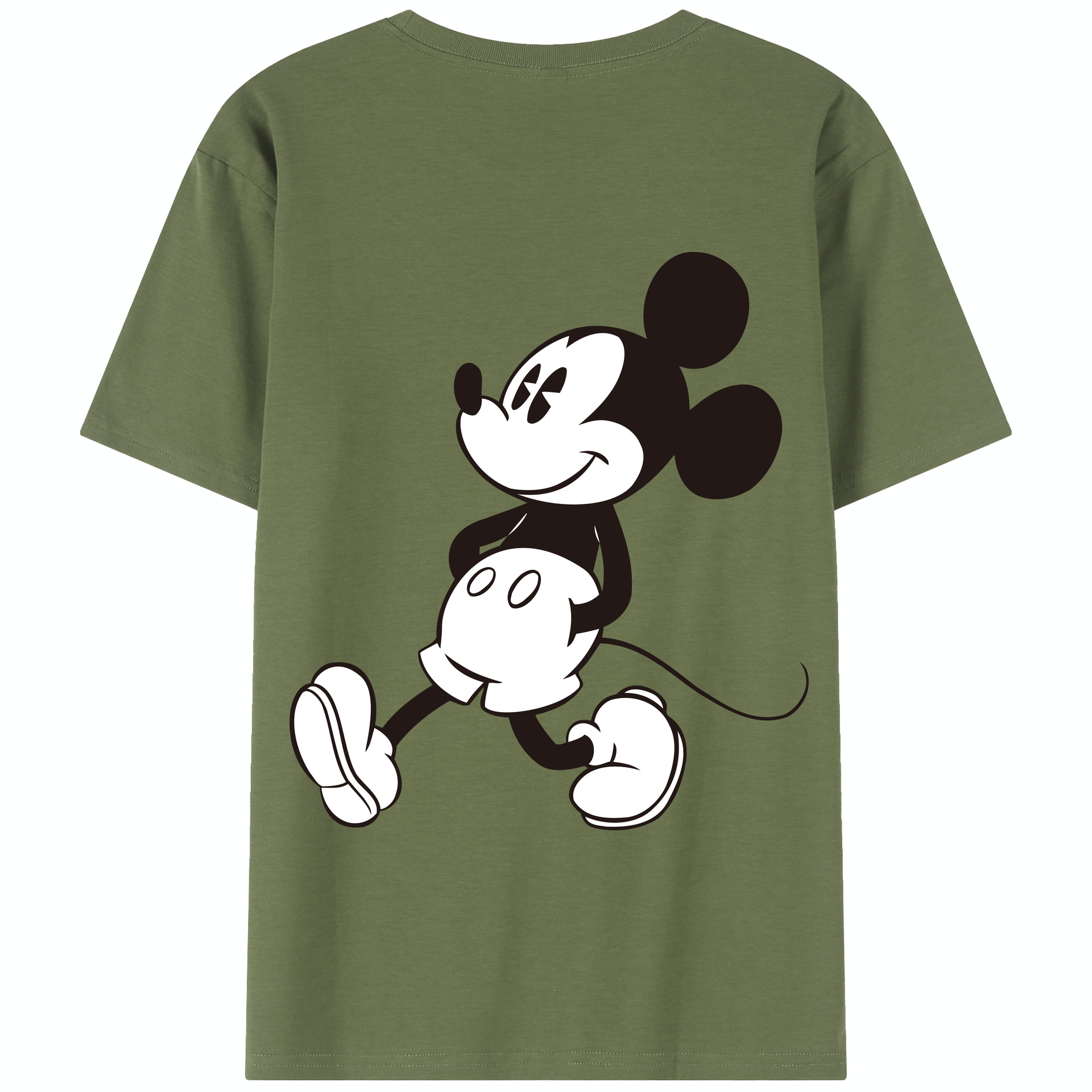 （画像用） ミッキーマウス Mickey Mouse 綿100％半袖Tシャツ（背面プリント）
